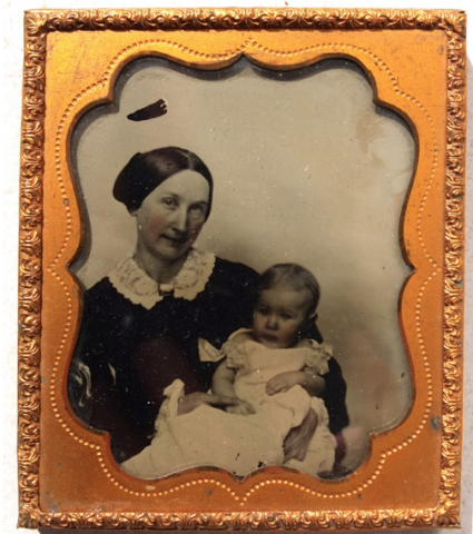 Woman and child portrait ambrotype